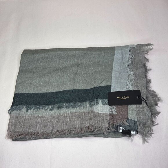 NWT rag + bone Women's Astrid Scarf Gray - Picture 1 of 2
